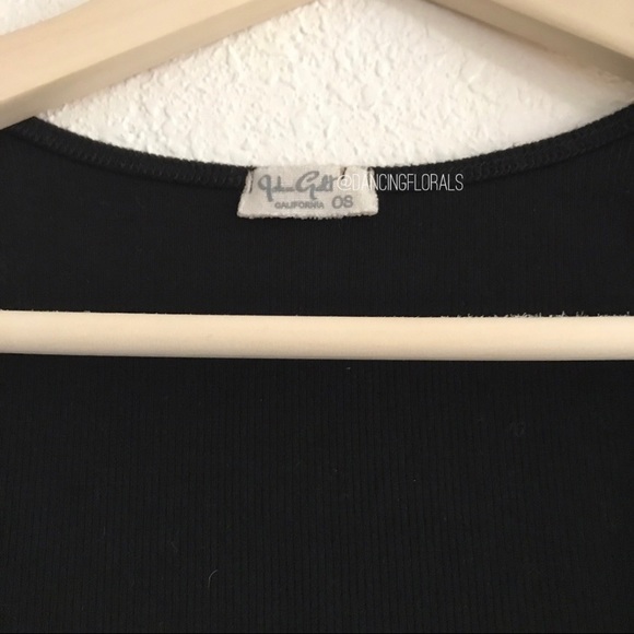 Brandy Melville Chandler black wrap top - Picture 4 of 4